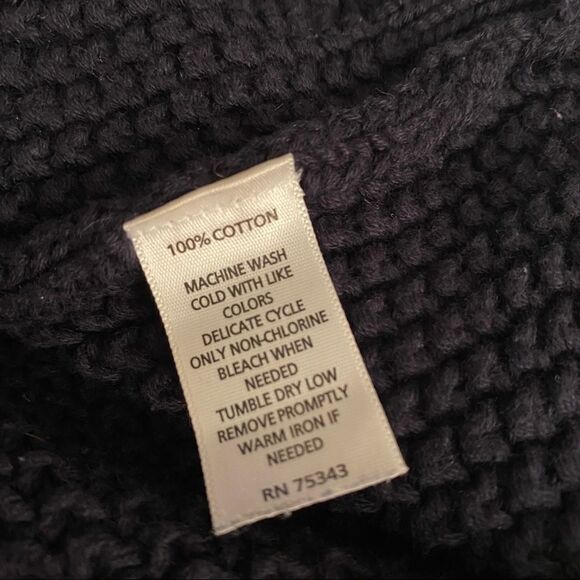 Cynthia rowley, thick navy blue crochet sw… - Picture 7 of 7